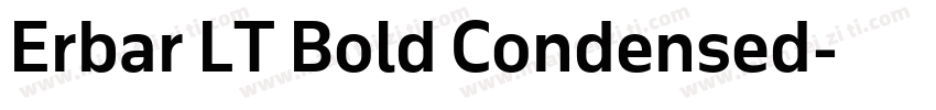 Erbar LT Bold Condensed字体转换
